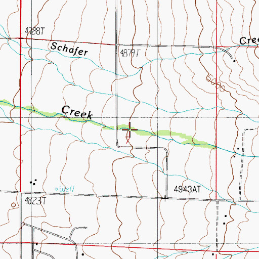 Topographic Map of Walker School (historical), MT