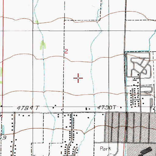 Topographic Map of Emily Dickinson School, MT