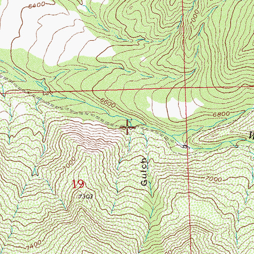 Topographic Map of Pole Gulch, CO