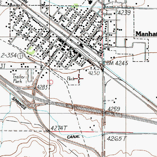 Topographic Map of Taylor Park, MT