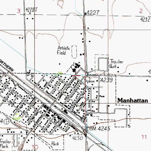 Topographic Map of Altenbrand Park, MT
