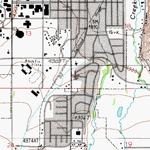 Topographic Map of North Park, MT