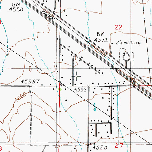 Topographic Map of Lake Park, MT