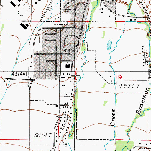 Topographic Map of Grafs Park, MT