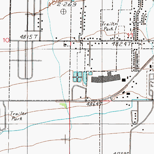 Topographic Map of Bozeman Pond, MT