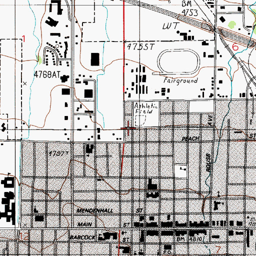 Topographic Map of North Grand Park, MT