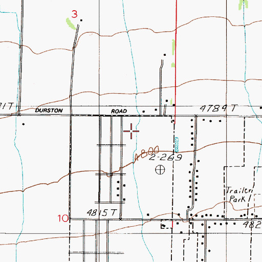 Topographic Map of Valley Unit Park, MT