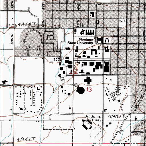 Topographic Map of Visual Communications Building, MT