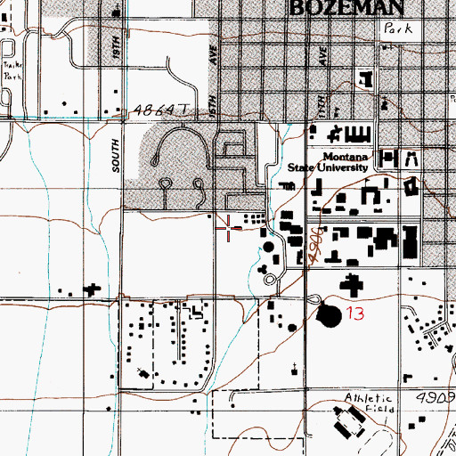 Topographic Map of Save Our Barn, MT