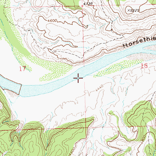 Topographic Map of Horsethief Canyon, CO