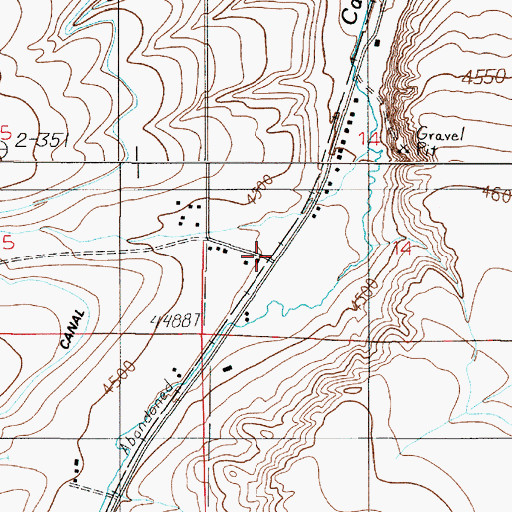 Topographic Map of Walrath (historical), MT