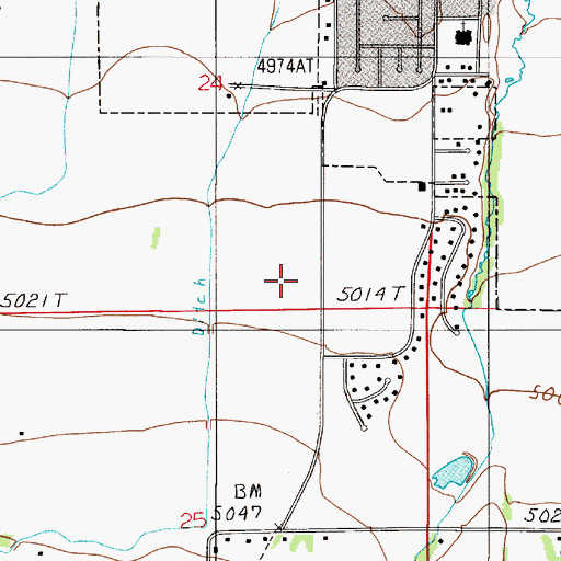 Topographic Map of Sacajawea Middle School, MT