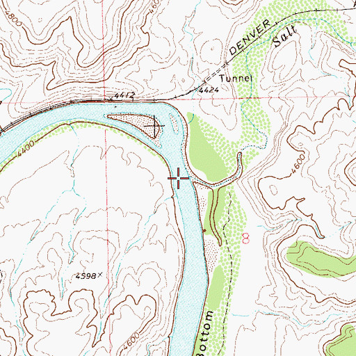 Topographic Map of Salt Creek, CO