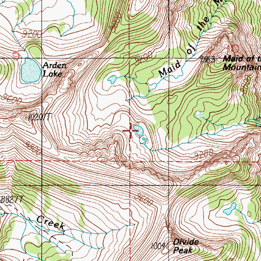 Topographic Map of Swim Lake, MT