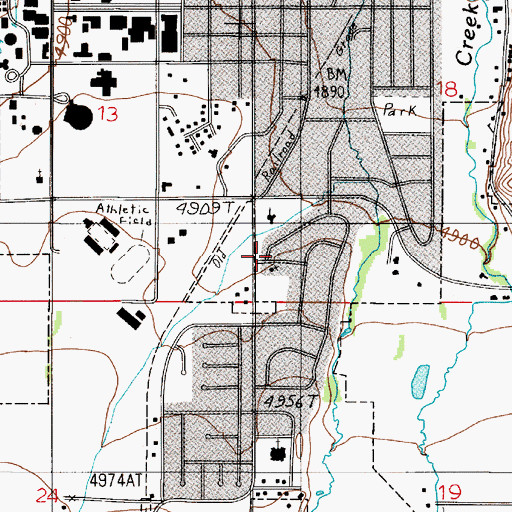 Topographic Map of Pilgrim Congregational United Church of Christ, MT