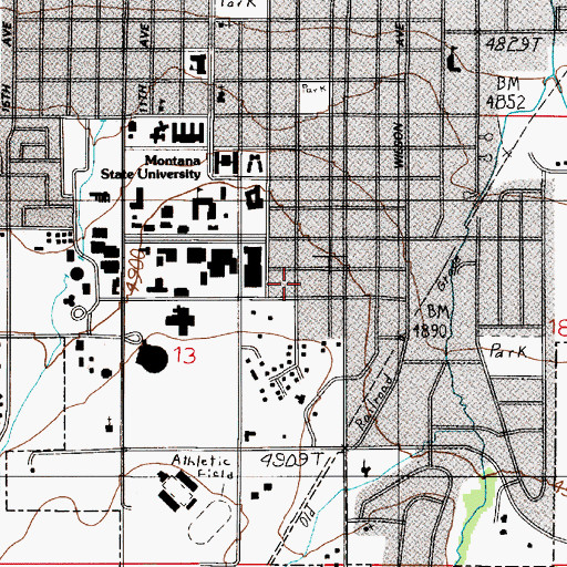 Topographic Map of The Church of Jesus Christ of Latter Day Saints, MT
