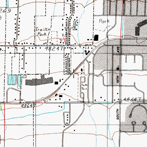 Topographic Map of Faith Baptist Church, MT