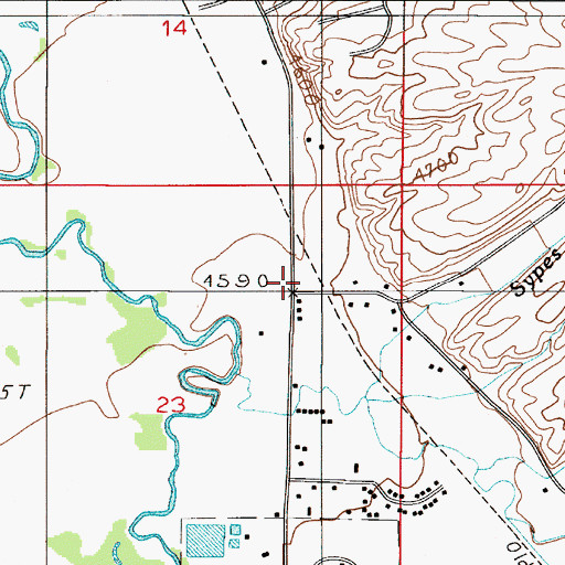 Topographic Map of Trinity Chapel, MT