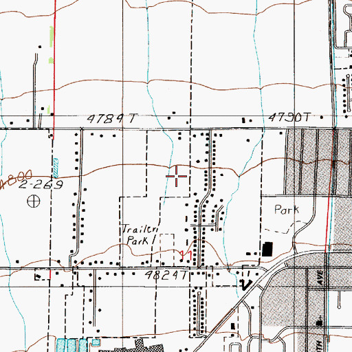 Topographic Map of Shining Mountains Evangelical Lutheran Church, MT