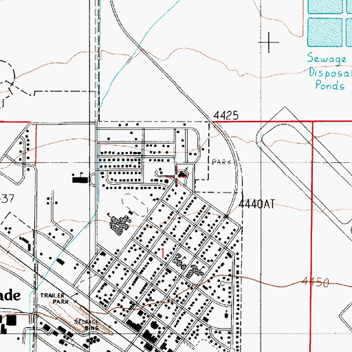 Topographic Map of Belgrade Alliance Church, MT