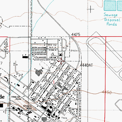 Topographic Map of Valley of the Flowers Catholic Church, MT