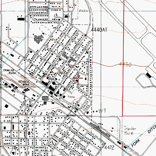 Topographic Map of The Church of Jesus Christ of Latter Day Saints, MT