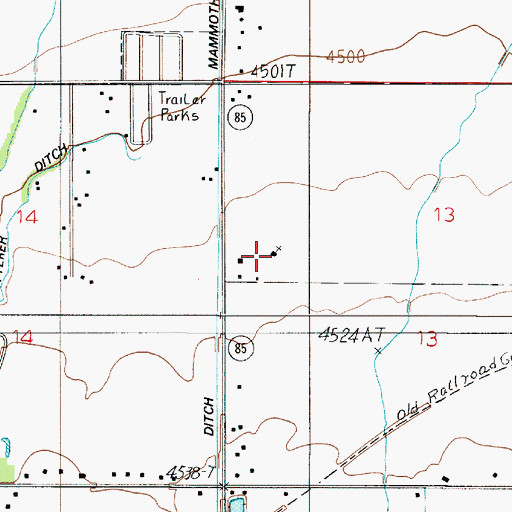 Topographic Map of Jehovah's Witnesses, MT
