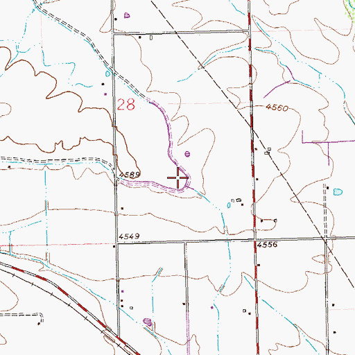 Topographic Map of Kiefer Extension Grand Valley Canal, CO