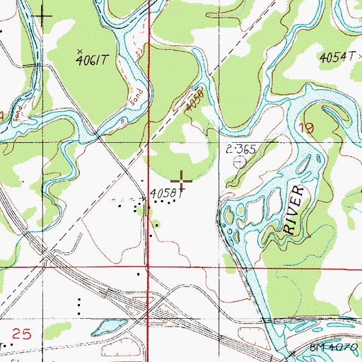 Topographic Map of Madison Post Office (historical), MT