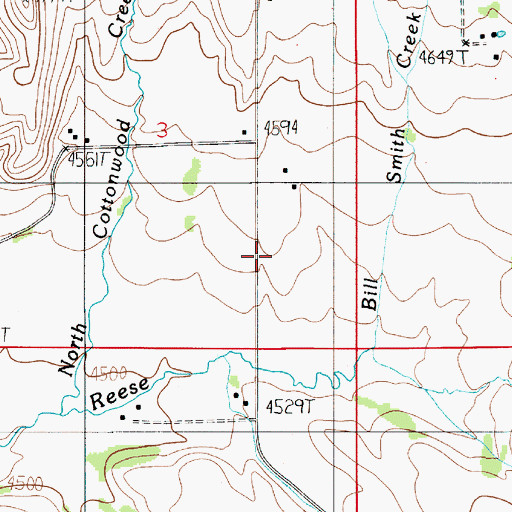Topographic Map of Sexton Post Office (historical), MT