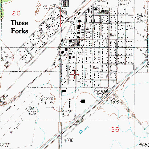 Topographic Map of The Church of Jesus Christ of Latter Day Saints, MT