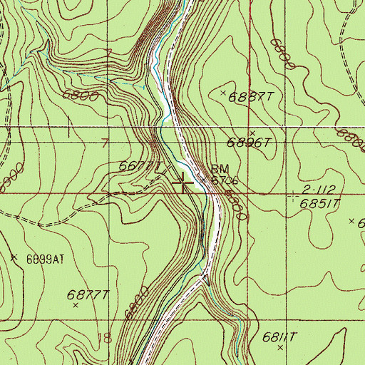 Topographic Map of Timber (historical), MT