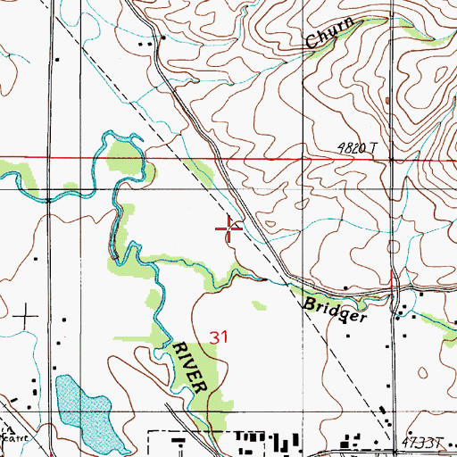 Topographic Map of Story Mill (historical), MT