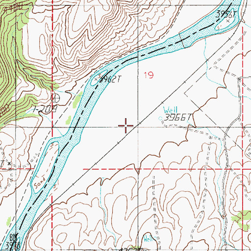 Topographic Map of Stanley (historical), MT
