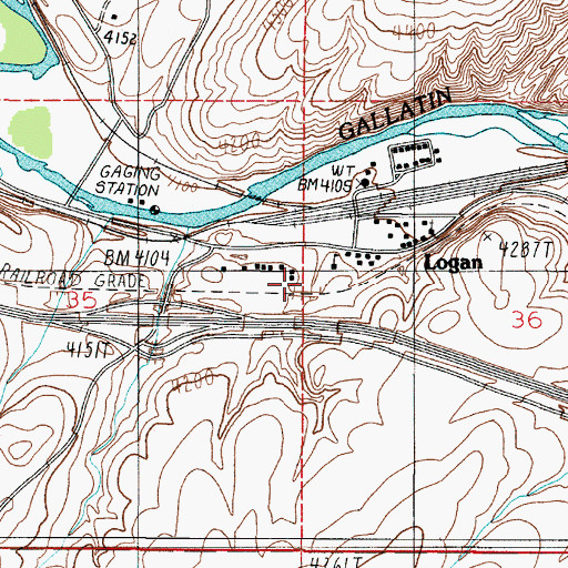 Topographic Map of Sinton (historical), MT