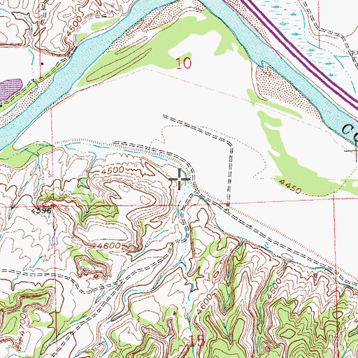 Topographic Map of Pollock Canyon, CO