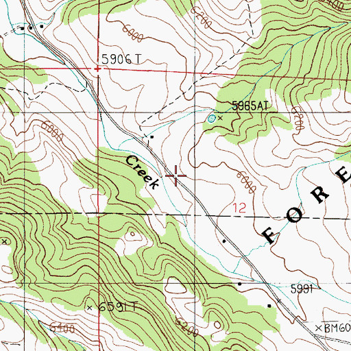 Topographic Map of Summit (historical), MT