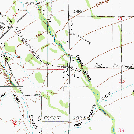 Topographic Map of Paul (historical), MT