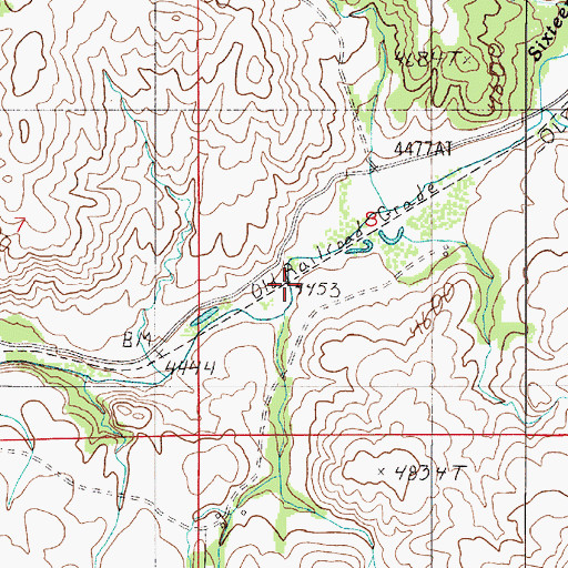 Topographic Map of Nathan (historical), MT