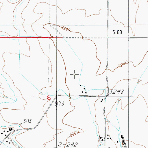 Topographic Map of Lay Settlement (historical), MT