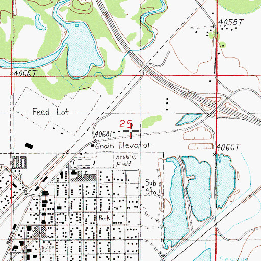 Topographic Map of Jefferson (historical), MT