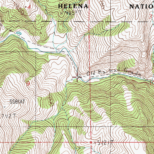 Topographic Map of Goodell (historical), MT