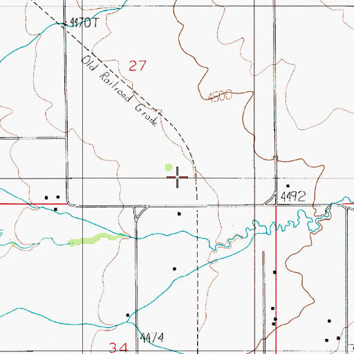 Topographic Map of Busch (historical), MT