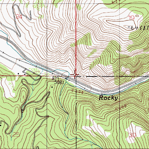 Topographic Map of Fort Elizabeth Meagher (historical), MT