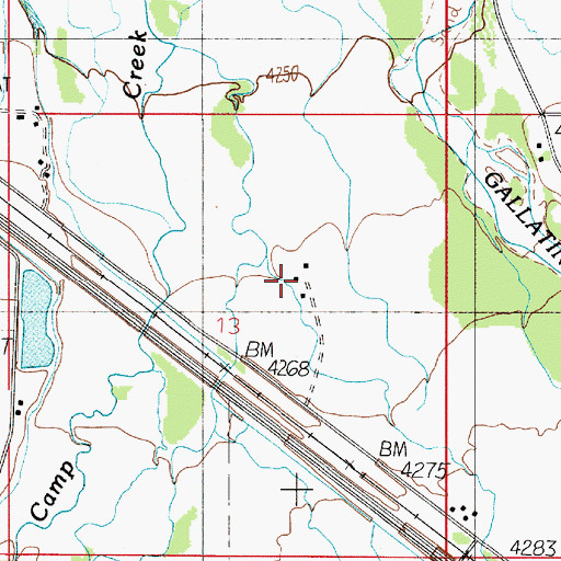 Topographic Map of Old Stone Presbyterian Church (historical), MT