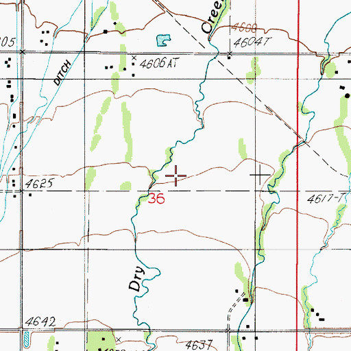 Topographic Map of Dogtown (historical), MT