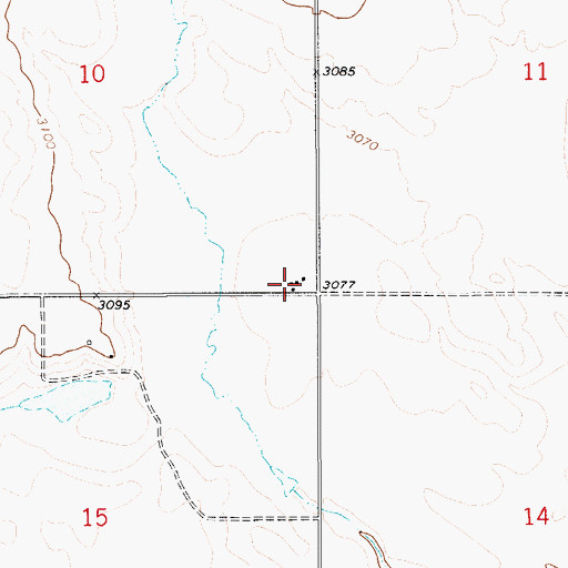 Topographic Map of Mineota School (historical), MT