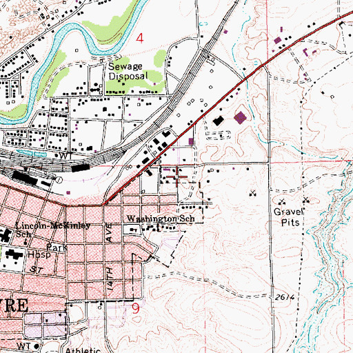 Topographic Map of Eagles Park, MT
