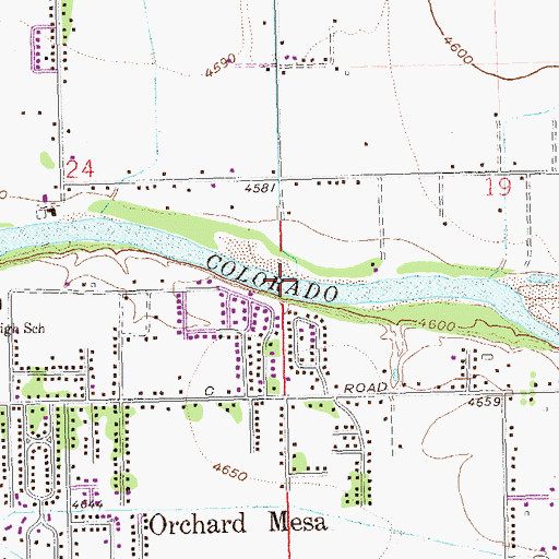 Topographic Map of Indian Wash, CO
