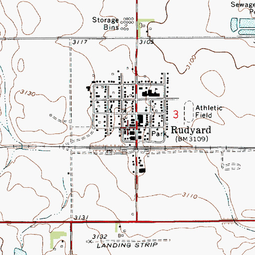 Topographic Map of Holy Family Center, MT